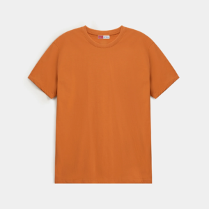 Essential V-Neck Shirt-Orange